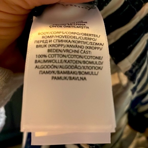 Polo Ralph Lauren Striped Jogger pants Jersey nautical white blue - Picture 4 of 4